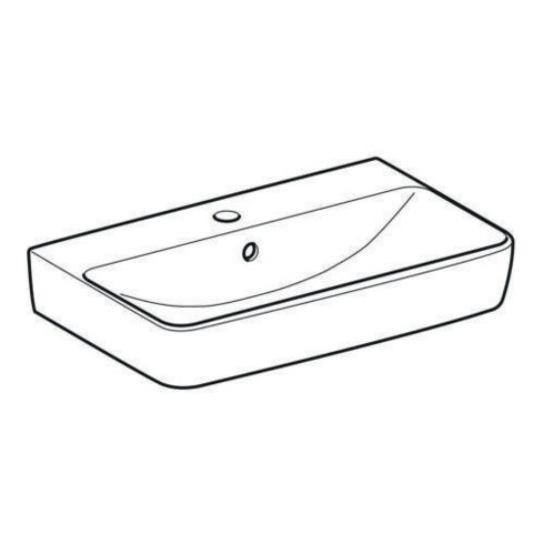 Geberit Lavabo Renova Compact 60x37 cm, blanc, avec trou de robinet, avec trop-plein
