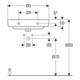 Geberit Lavabo Renova Compact 60x37 cm, blanc, avec trou de robinet, avec trop-plein