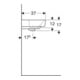 Geberit Lavabo Renova Compact 60x37 cm, blanc, avec trou de robinet, avec trop-plein