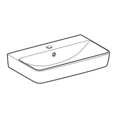 Geberit Lavabo Renova Compact 60x37 cm, blanc, avec trou de robinet, avec trop-plein