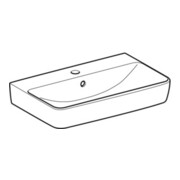 Geberit Lavabo Renova Compact 60x37 cm, blanc, avec trou de robinet, avec trop-plein-5