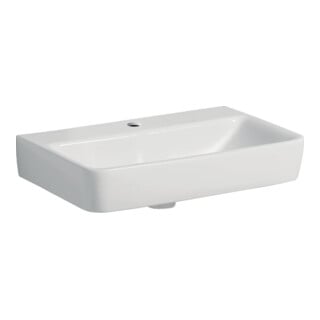 Geberit Lavabo Renova Compact, trou de robinet central, sans trop-plein, 60 cm