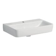 Geberit Lavabo Renova Compact, trou de robinet central, sans trop-plein, 60 cm