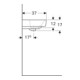 Geberit Lavabo Renova Compact, trou de robinet central, sans trop-plein, 60 cm