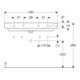 Geberit Lavabo Renova Plan 100x48 cm, robinet droite/gauche, avec trop-plein, blanc