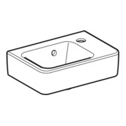 Geberit Lavabo Renova Plan 36x25 cm, avec robinetterie, avec trop-plein, céramique blanche-4