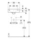 Geberit Lavabo Renova Plan 36x25 cm, avec robinetterie, avec trop-plein, céramique blanche