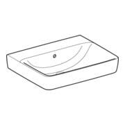 Geberit Lavabo Renova Plan 60x48 cm, sans trou robinet, avec trop-plein, blanc-5
