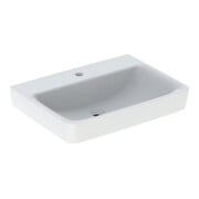 Geberit Lavabo Renova Plan 65x48 cm, mitigeur encastré, sans trop-plein, blanc