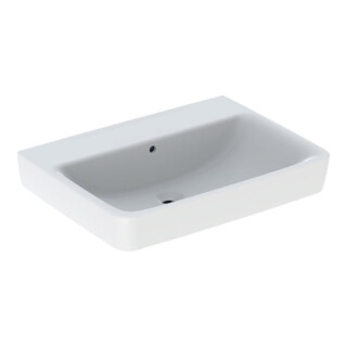 Geberit Lavabo Renova Plan 65x48 cm, sans trou de robinet, avec trop-plein, blanc
