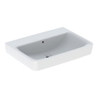 Geberit Lavabo Renova Plan 65x48cm, sans robinet, avec trop-plein, blanc KeraTect