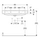 Geberit Lavabo Renova Plan 85x48cm, sans robinet, sans trop-plein, blanc