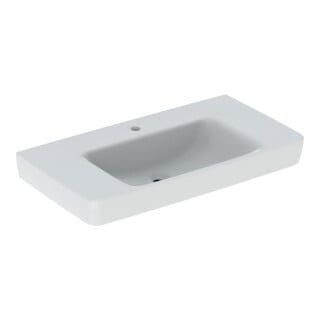 Geberit Lavabo Renova Plan 90x48 cm, évac. horizontale, sans trop-plein, avec plage, blanc K-Tect