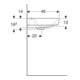 Geberit Lavabo Smyle 55x48 cm, KeraTect/blanc, avec robinetterie, avec trop-plein-2