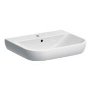 Geberit Lavabo Smyle 60x48 cm, blanc, avec trou de robinet et trop-plein