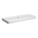 Geberit Lavabo Smyle Square 120x48 cm, blanc, sans trou robinet, avec trop-plein-1
