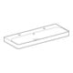 Geberit Lavabo Smyle Square 120x48 cm, robinetterie gauche + droite, avec trop-plein, blanc