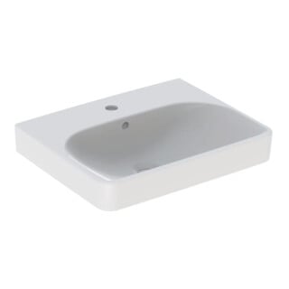 Geberit Lavabo Smyle Square 55x44cm, KeraTect/blc, c/robinet, c/siphon