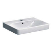Geberit Lavabo Smyle Square 60x48 cm, blanc, avec trou pour robinet et trop-plein-1