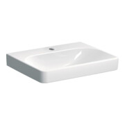 Geberit Lavabo Smyle Square 60x48cm, avec trou robinet, sans trop-plein, blanc