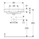 Geberit Lavabo Smyle Square 60x48cm, avec trou robinet, sans trop-plein, blanc