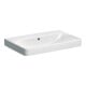 Geberit Lavabo Smyle Square 75x48cm, blanc, sans trou de robinet, avec trop-plein-1