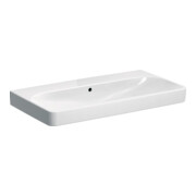 Geberit Lavabo Smyle Square 90x48 cm, blanc, sans trou de robinet, avec trop-plein