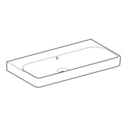 Geberit Lavabo Smyle Square 90x48 cm, blanc, sans trou de robinet, avec trop-plein-2