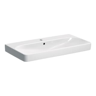 Geberit Lavabo Smyle Square 90x48cm, blanc, avec trou de robinet, avec trop-plein