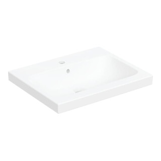 Geberit Lavabo sur plan iCon Light 60x48 cm, évacuation horizontale, blanc alpin mat