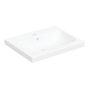 Geberit Lavabo sur plan iCon Light 60x48 cm, évacuation horizontale, blanc alpin mat