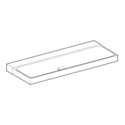 Geberit Lavabo Xeno2 120x48 cm, sans robinet, sans trop-plein, blanc KeraTect-2