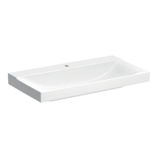 Geberit Lavabo Xeno2 90x48cm, mitigeur encastré, sans trop-plein, blanc K-Tect