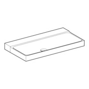 Geberit Lavabo Xeno2 90x48cm, sans robinet, sans trop-plein, blanc KeraTect-4