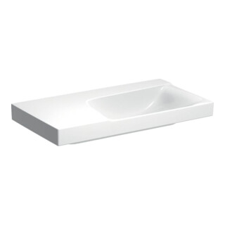 Geberit Lavabo Xeno2 90x48cm, Siphon à gauche, sans trop-plein, blanc K-Tect