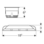 Geberit LED-Deckenspot DALI weiß, für ComfortLight-4