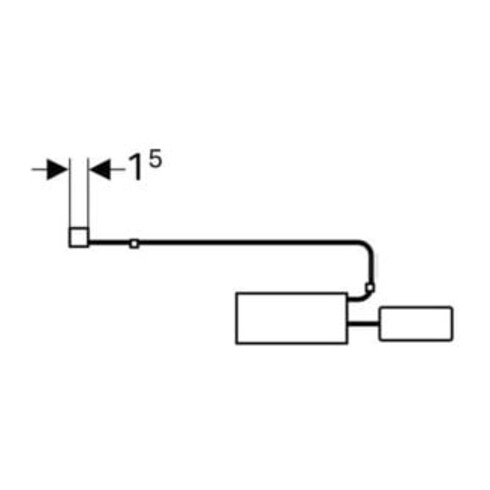 Geberit LED-Lichtleiste 41cm, max. 3,5 W, 392 Lumen