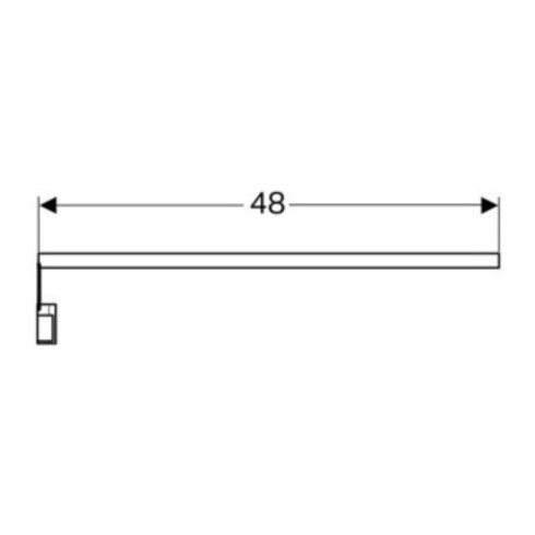 Geberit LED-Lichtleiste 48cm, max. 4 W, 448 Lumen