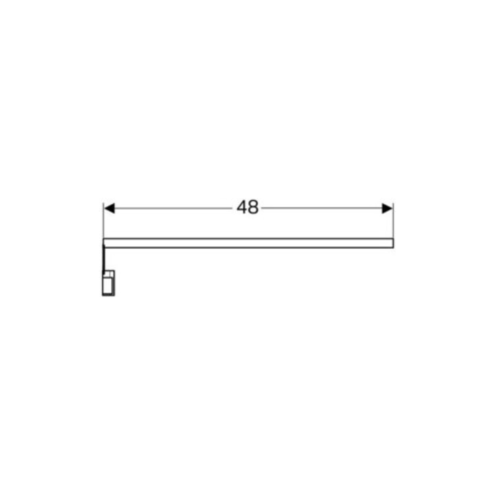 Geberit LED-Lichtleiste 48cm, max. 4 W, 448 Lumen