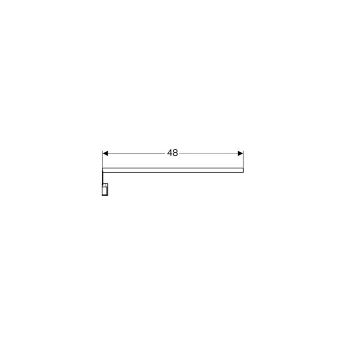 Geberit LED-Lichtleiste 48cm, max. 4 W, 448 Lumen