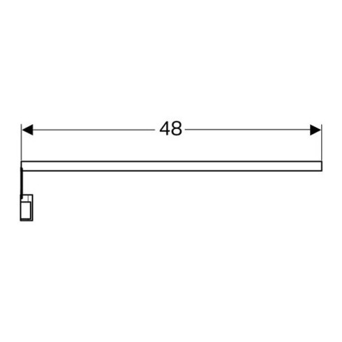 Geberit LED-Lichtleiste 48cm, max. 4 W, 448 Lumen