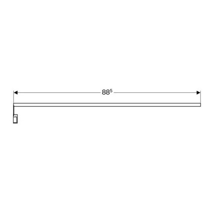 Geberit LED-Lichtleiste 88,5cm, max, 8 W, 898 Lumen