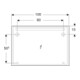 Geberit Lichtspiegel Option Basic Beleuchtung oben, 100x70cm-5