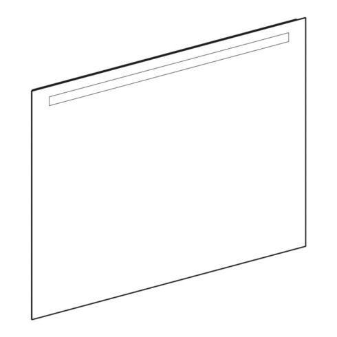Geberit Lichtspiegel Option Basic Beleuchtung oben, 120x90cm