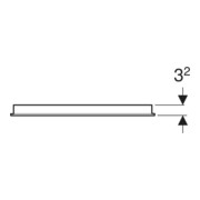 Geberit Lichtspiegel Option Basic Beleuchtung oben, 50x70cm-4