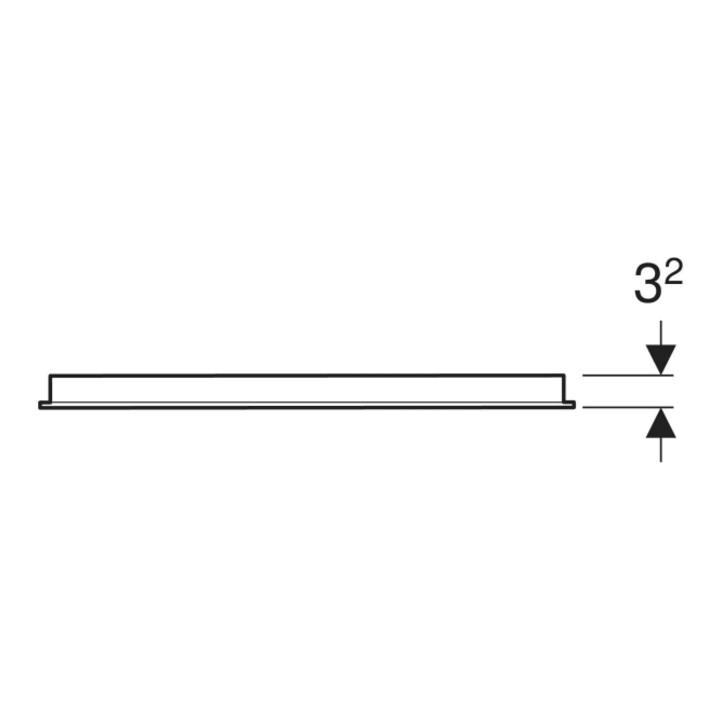 Geberit Lichtspiegel Option Basic Beleuchtung oben, 60x70cm