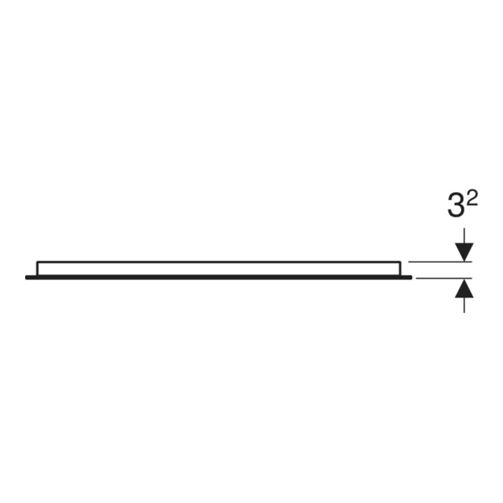 Geberit Lichtspiegel Option Basic Beleuchtung oben, 70x70cm