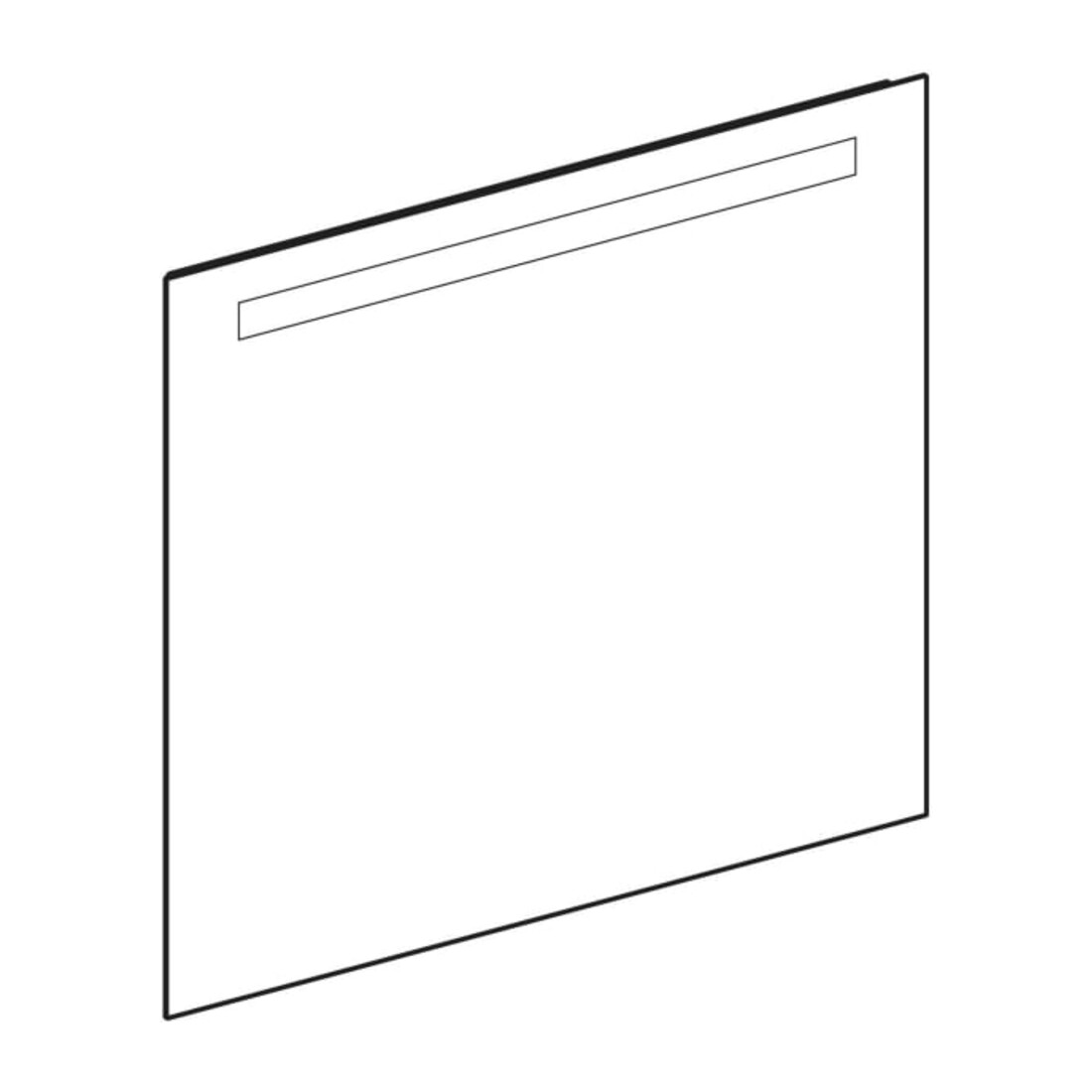 Geberit Lichtspiegel Option Basic Beleuchtung oben, 80x70cm