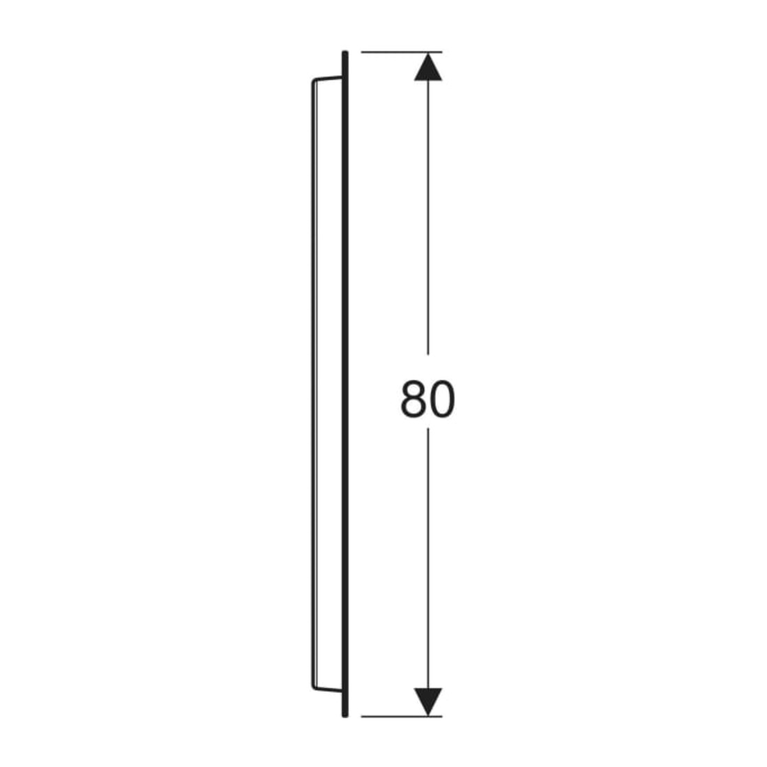 Geberit Lichtspiegel Option Oval 80x60cm, indirekte Beleuchtung