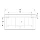 Geberit Lichtspiegel Option Plus 135x70cm, s m/Al el, dir./ind. Beleucht.